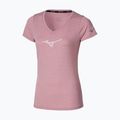 Футболка для бігу жіноча Mizuno Core Runbird Tee rose elegance