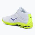 Кросівки волейбольні Mizuno Wave Lightning Pro Mid white/lighting yellow/dazzling blue 3