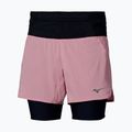 Шорти для бігу жіночі Mizuno Trail Multipocket 2In1 Short rose elegance