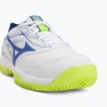 Кросівки тенісні чоловічі Mizuno Break Shot 5 CC white/dazzling blue/ lightning 7