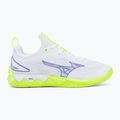 Кросівки волейбольні Mizuno Wave Luminous 3 white/lightning yellow/dazzling blue 2