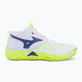 Кросівки волейбольні Mizuno Wave Momentum Elite Mid white/lightning yellow/dazzling blue 2