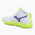 Кросівки волейбольні Mizuno Wave Momentum Elite Mid white/lightning yellow/dazzling blue 3