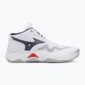 Кросівки волейбольні Mizuno Wave Momentum Elite Mid white/black/fiery red 2