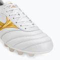 Кросівки футбольні Mizuno Morelia II Japan FG white/football gold/galaxy silver 7