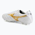 Кросівки футбольні Mizuno Morelia II Elite FG white/football gold/galaxy silver 3