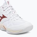 Кросівки волейбольні жіночі Mizuno Wave Momentum Pro Mid white/rose elegance/lava falls 7
