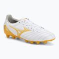 Кросівки футбольні Mizuno Morelia Neo IV Pro FG white/mp gold/cool gray 3c