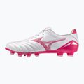Кросівки футбольні Mizuno Morelia Neo IV Pro FG white/fuchsia purple/fuchsia purple