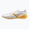 Кросівки футбольні Mizuno Morelia Neo IV Beta Japan AG white/mp gold/cool gray 3c