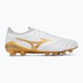 Кросівки футбольні Mizuno Morelia Neo IV Beta Elite FG white/mp gold/cool gray 3c 2