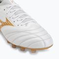 Кросівки футбольні Mizuno Morelia Neo IV Beta Elite FG white/mp gold/cool gray 3c 7
