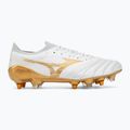 Кросівки футбольні Mizuno Morelia Neo IV Beta Elite Mix white/mp gold/cool gray 3c 2