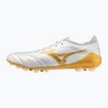 Кросівки футбольні Mizuno Morelia Neo IV Beta Elite AG white/mp gold/cool gray 3c