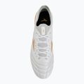 Кросівки футбольні Mizuno Morelia Neo IV Beta Elite AG white/mp gold/cool gray 3c 5