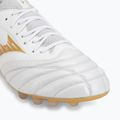 Кросівки футбольні Mizuno Morelia Neo IV Beta Elite AG white/mp gold/cool gray 3c 7