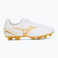Кросівки футбольні дитячі Mizuno Monarcida Neo III Select FG white/mp gold 2