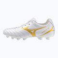 Кросівки футбольні дитячі Mizuno Monarcida Neo III Select FG white/mp gold