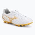 Кросівки футбольні дитячі Mizuno Monarcida Neo III Select AG white/mp gold