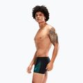Плавки чоловічі Speedo Medley Logo Aquashort чорно-блакитні 8-1135406870 6