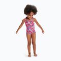 Купальник суцільний дитячий Speedo Learn To Swim Printed Frill Thinstrap cherry pink/sweet taro/hellium 3