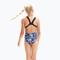 Купальник суцільний дитячий  Speedo Digital Allover Leaderback блакитно-чорний 8-1237714743 4