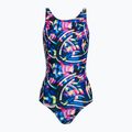 Купальник суцільний дитячий  Speedo Digital Allover Leaderback блакитно-чорний 8-1237714743