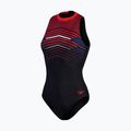 Купальник суцільний жіночий Speedo Digital Placement Hydrasuit чорно-червоний 8-1244515213 4
