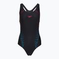 Купальник суцільний жіночий Speedo Allover Panel Laneback black/purple