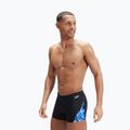 Чоловічі плавки-боксери Speedo Allover Digi V-Cut чорні/сині 8