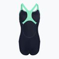 Купальник Speedo Medley Logo 1 Piece жіночий темно-синій/зелений 2