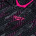 Купальник суцільний жіночий Speedo HyperBoom Allover Medalist black/electric pink/usa charcoal 4