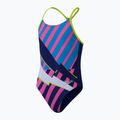 Купальник суцільний дитячий Speedo Placement Lane Line Back cerulean blue/flare pink/bitter lime/bolt 2