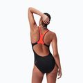 Купальник суцільний Speedo Placement Laneback black/siren red/plum dandy 8