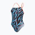 Злитий купальник Speedo Allover Digital Lattice Tie-Back чорний / синій / синьо-червоний