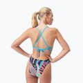 Злитий купальник Speedo Allover Digital Tie Back чорний / матча зелений / сирена червоний 5