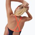Жіночий суцільний купальник Speedo Allover Fixed Crossback true navy/siren red/punch blue 10