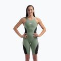 Купальник стартовий жіночий Speedo Fastskin LZR Pure Intent 2.0 Openback Kneeskin country green/black/tridescent 6
