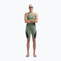 Купальник стартовий жіночий Speedo Fastskin LZR Pure Intent 2.0 Openback Kneeskin country green/black/tridescent 7