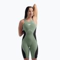 Купальник стартовий жіночий Speedo Fastskin LZR Pure Intent 2.0 Openback Kneeskin country green/black/tridescent 9