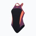 Купальник суцільний Speedo High Neck Splice Cross Back black/plum dandy/siren red