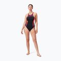 Купальник суцільний Speedo High Neck Splice Cross Back black/plum dandy/siren red 6