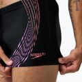 Плавки чоловічі Speedo Duo Logo Print Aquashort black/coral sands/neon violet 5