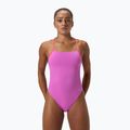 Жіночий суцільний купальник Speedo Solid Lattice Tie-Back neon violet 5