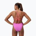 Купальник суцільний жіночий Speedo Solid Lattice Tie-Back neon violet 7