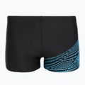 Боксерки для плавання чоловічі Speedo Medley Logo Aquashort black/picton blue