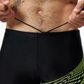 Чоловічі плавальні боксери Speedo Medley Logo Aquashort чорний/гіпержовтий 4