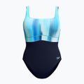 Купальник суцільний жіночий Speedo Shaping Contour Eclipse Printed true navy/berry