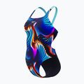 Купальник суцільний жіночий Speedo Allover Digital Leaderback lava blur/speedo black 3