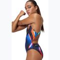 Купальник суцільний жіночий Speedo Allover Digital Leaderback lava blur/speedo black 8